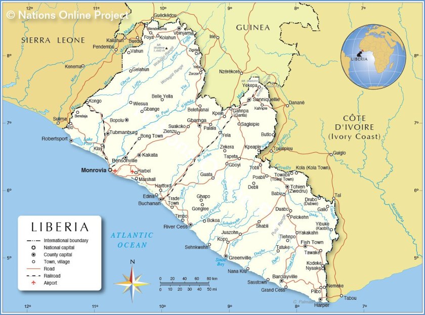 liberia-political-map