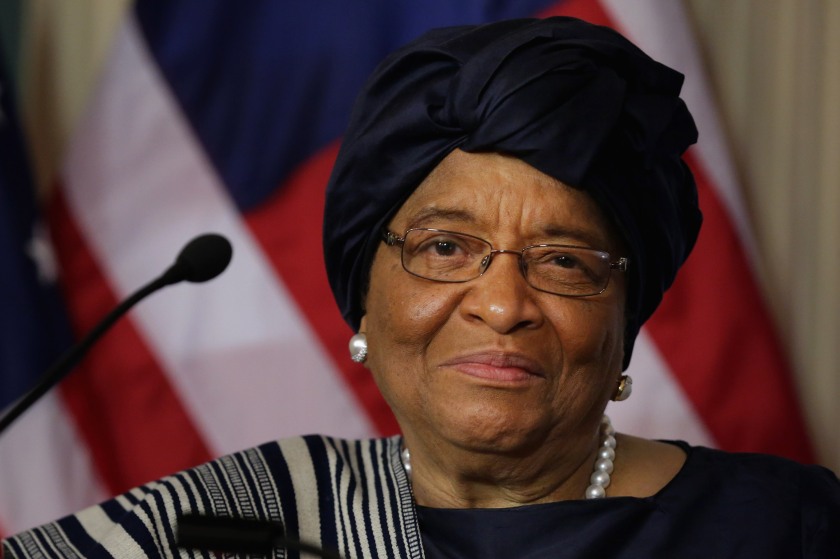 Secretary Of State Kerry Meets With Liberian President Ellen Johnson Sirleaf At The State Dept.